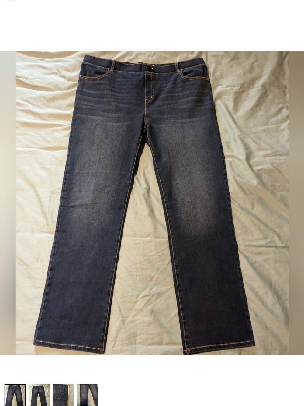Classic Straight Leg Dark Wash Jeans